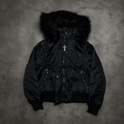 JACKET FUR BLACK DESMONTABLE