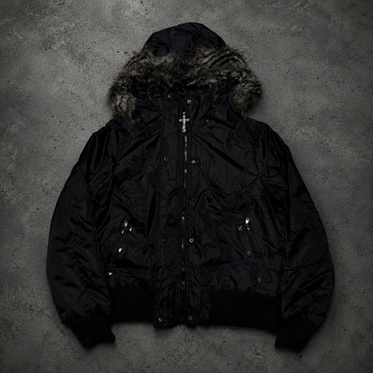 JACKET FUR GRAY DESMONTABLE