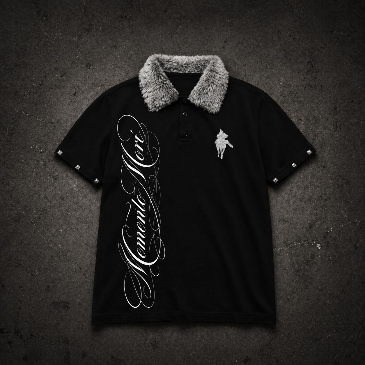 PRE ORDEN POLO MEMENTO MORI BLACK